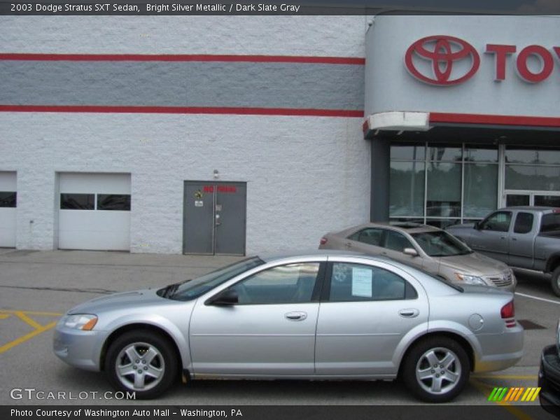 Bright Silver Metallic / Dark Slate Gray 2003 Dodge Stratus SXT Sedan