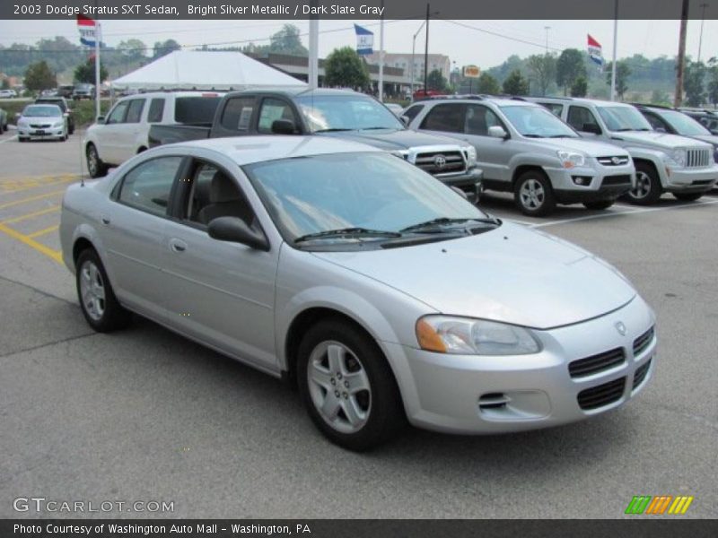 Bright Silver Metallic / Dark Slate Gray 2003 Dodge Stratus SXT Sedan