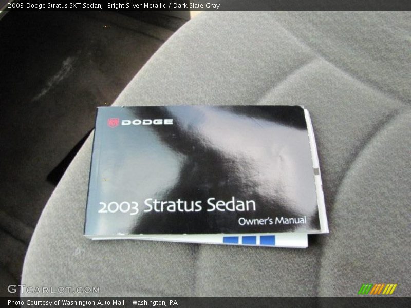Bright Silver Metallic / Dark Slate Gray 2003 Dodge Stratus SXT Sedan