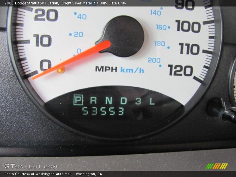 Bright Silver Metallic / Dark Slate Gray 2003 Dodge Stratus SXT Sedan