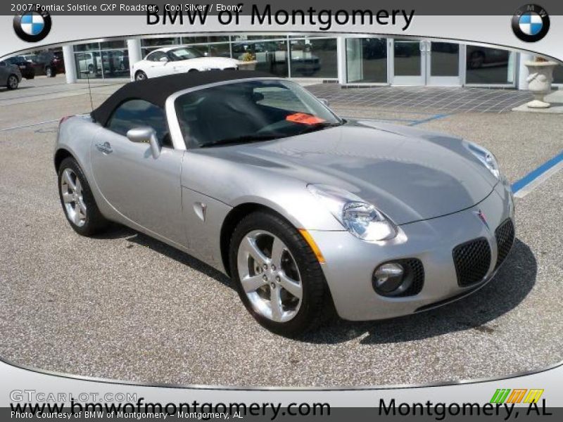 Cool Silver / Ebony 2007 Pontiac Solstice GXP Roadster
