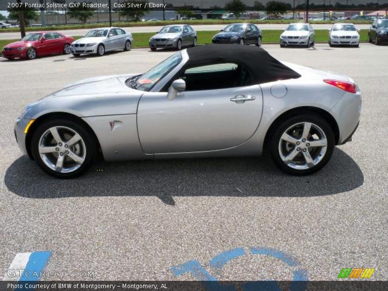 Cool Silver / Ebony 2007 Pontiac Solstice GXP Roadster