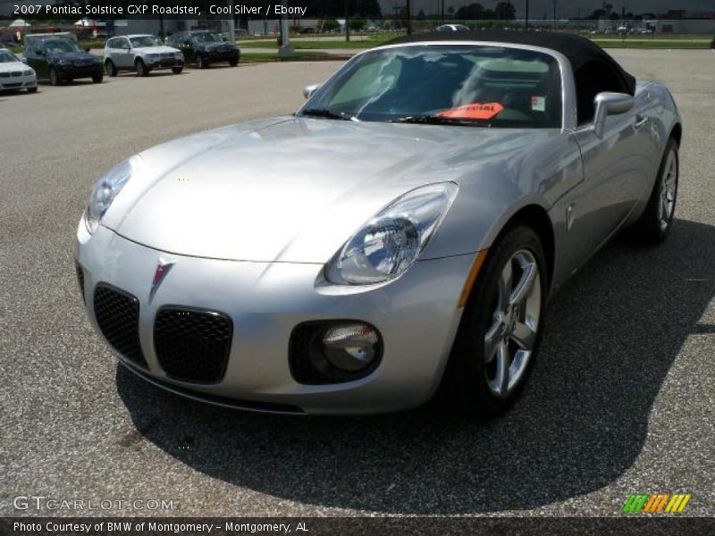 Cool Silver / Ebony 2007 Pontiac Solstice GXP Roadster
