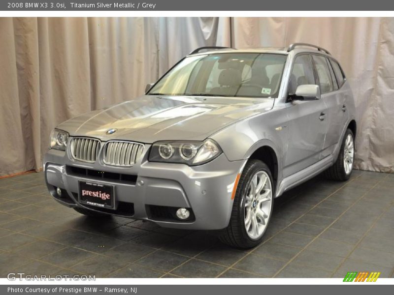 Titanium Silver Metallic / Grey 2008 BMW X3 3.0si