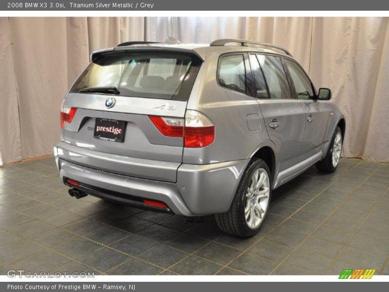Titanium Silver Metallic / Grey 2008 BMW X3 3.0si