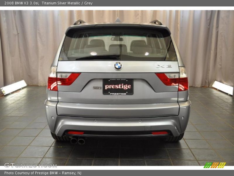 Titanium Silver Metallic / Grey 2008 BMW X3 3.0si