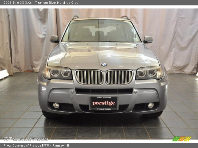 Titanium Silver Metallic / Grey 2008 BMW X3 3.0si