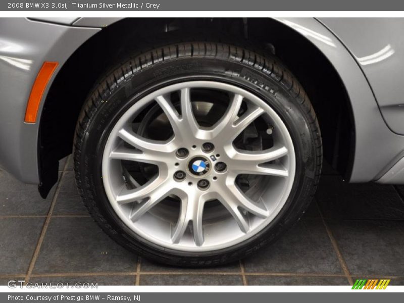 Titanium Silver Metallic / Grey 2008 BMW X3 3.0si