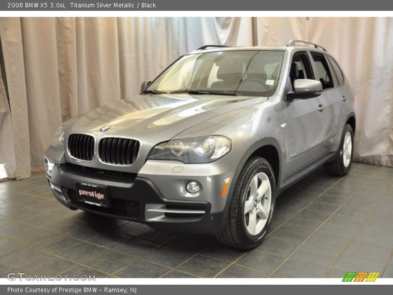 Titanium Silver Metallic / Black 2008 BMW X5 3.0si