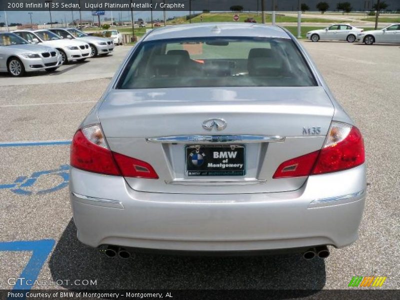 Liquid Platinum Metallic / Graphite 2008 Infiniti M 35 Sedan