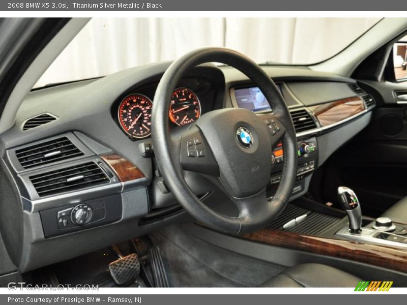 Titanium Silver Metallic / Black 2008 BMW X5 3.0si