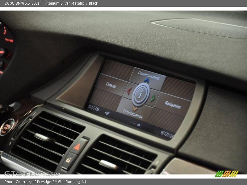 Titanium Silver Metallic / Black 2008 BMW X5 3.0si