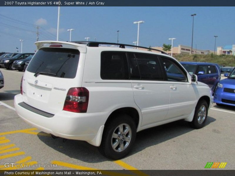 Super White / Ash Gray 2007 Toyota Highlander V6 4WD