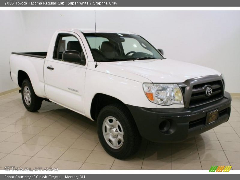 Super White / Graphite Gray 2005 Toyota Tacoma Regular Cab