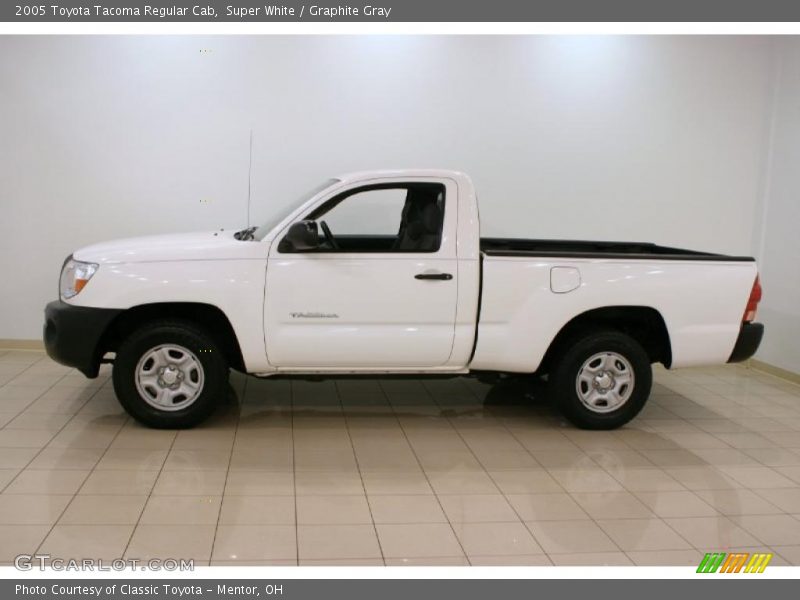 Super White / Graphite Gray 2005 Toyota Tacoma Regular Cab