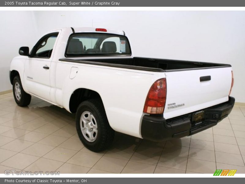 Super White / Graphite Gray 2005 Toyota Tacoma Regular Cab