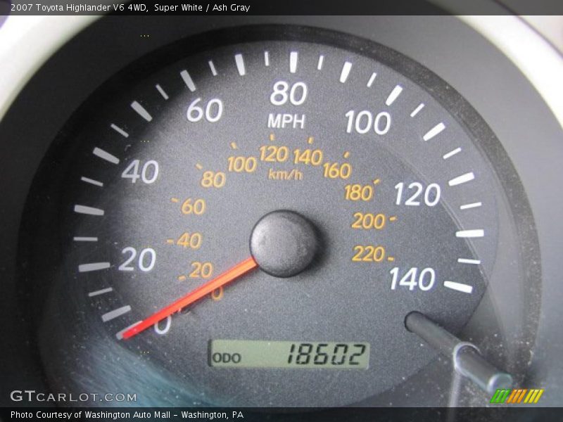Super White / Ash Gray 2007 Toyota Highlander V6 4WD