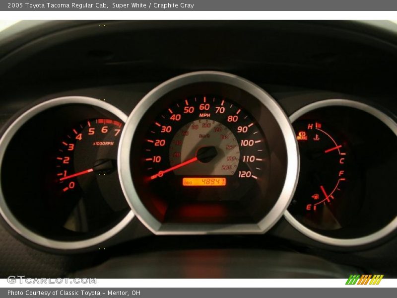 Super White / Graphite Gray 2005 Toyota Tacoma Regular Cab
