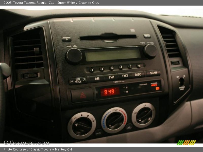 Super White / Graphite Gray 2005 Toyota Tacoma Regular Cab