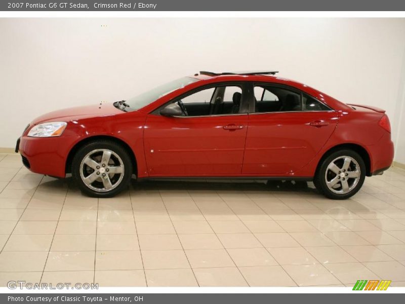 Crimson Red / Ebony 2007 Pontiac G6 GT Sedan