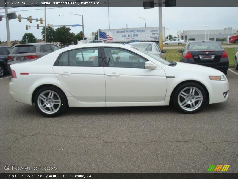 White Diamond Pearl / Parchment 2007 Acura TL 3.2