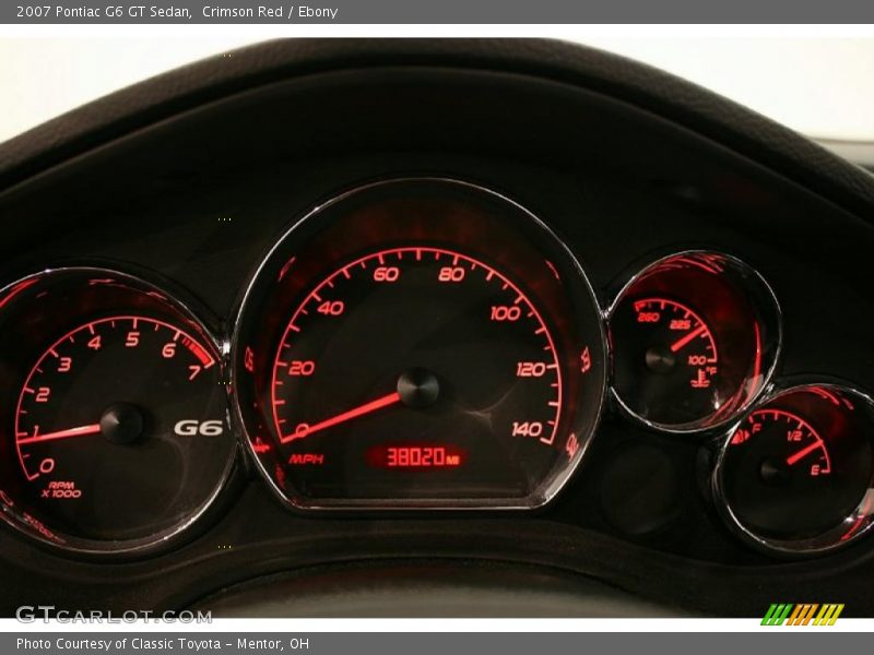 Crimson Red / Ebony 2007 Pontiac G6 GT Sedan