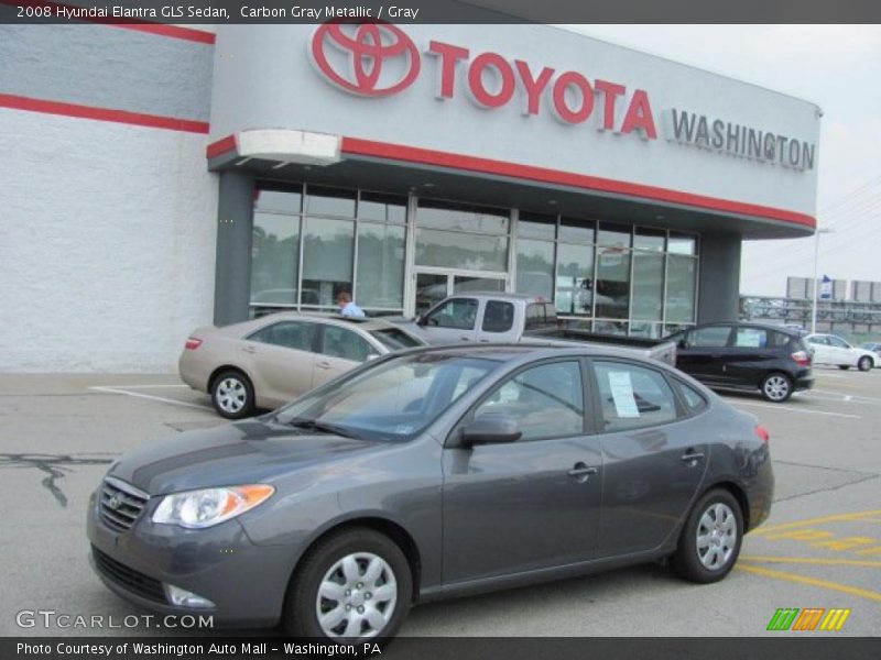 Carbon Gray Metallic / Gray 2008 Hyundai Elantra GLS Sedan