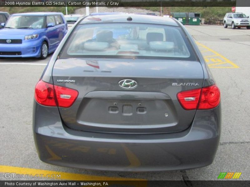 Carbon Gray Metallic / Gray 2008 Hyundai Elantra GLS Sedan