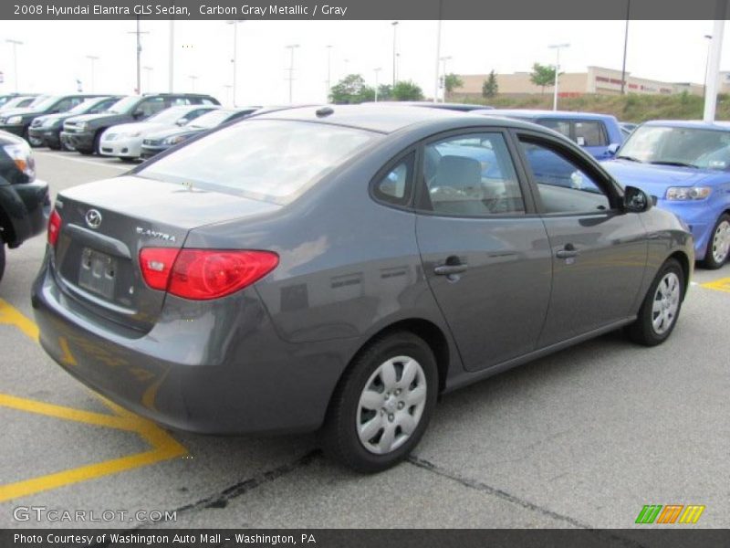 Carbon Gray Metallic / Gray 2008 Hyundai Elantra GLS Sedan