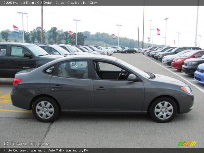 Carbon Gray Metallic / Gray 2008 Hyundai Elantra GLS Sedan