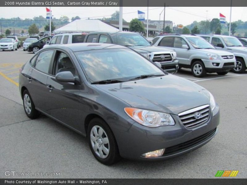 Carbon Gray Metallic / Gray 2008 Hyundai Elantra GLS Sedan