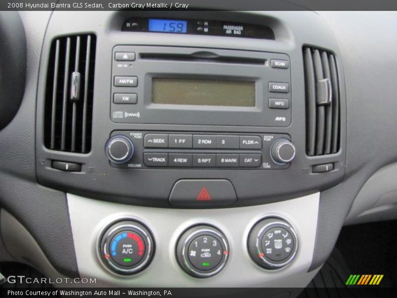 Carbon Gray Metallic / Gray 2008 Hyundai Elantra GLS Sedan