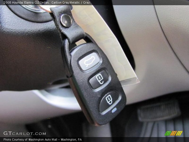 Carbon Gray Metallic / Gray 2008 Hyundai Elantra GLS Sedan