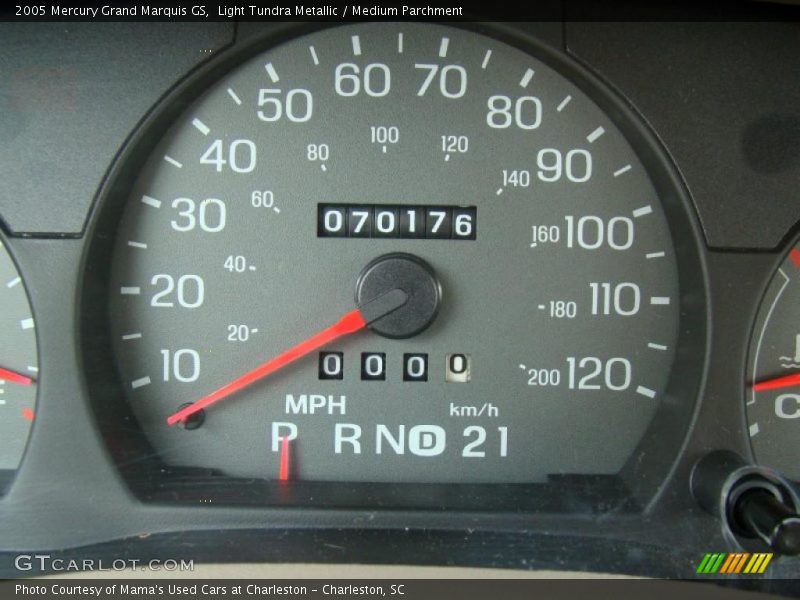 Light Tundra Metallic / Medium Parchment 2005 Mercury Grand Marquis GS