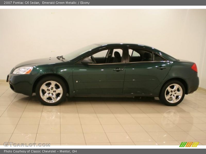 Emerald Green Metallic / Ebony 2007 Pontiac G6 Sedan