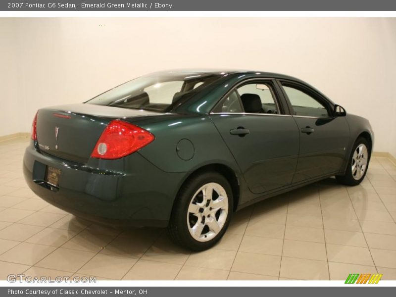 Emerald Green Metallic / Ebony 2007 Pontiac G6 Sedan