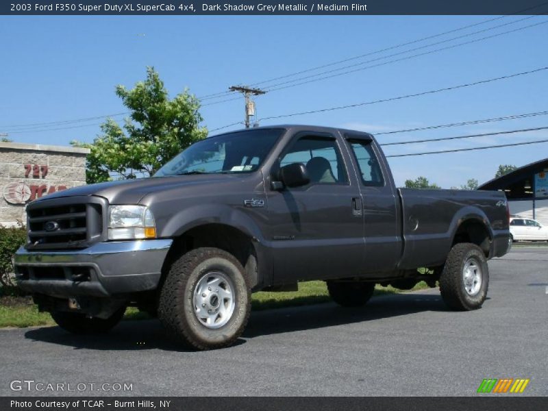 Dark Shadow Grey Metallic / Medium Flint 2003 Ford F350 Super Duty XL SuperCab 4x4