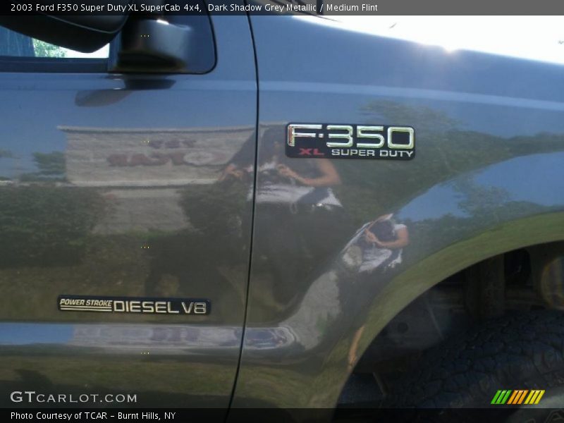 Dark Shadow Grey Metallic / Medium Flint 2003 Ford F350 Super Duty XL SuperCab 4x4
