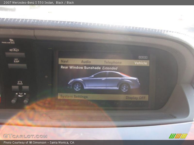 Black / Black 2007 Mercedes-Benz S 550 Sedan