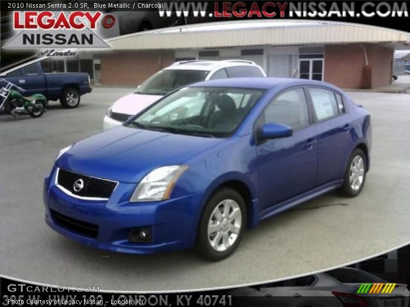 Blue Metallic / Charcoal 2010 Nissan Sentra 2.0 SR