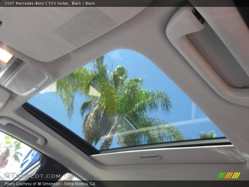Black / Black 2007 Mercedes-Benz S 550 Sedan