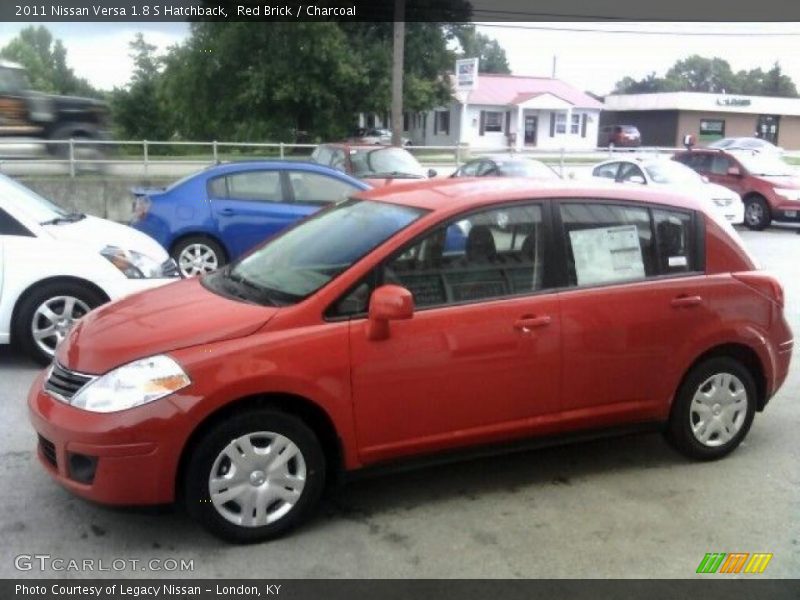 Red Brick / Charcoal 2011 Nissan Versa 1.8 S Hatchback