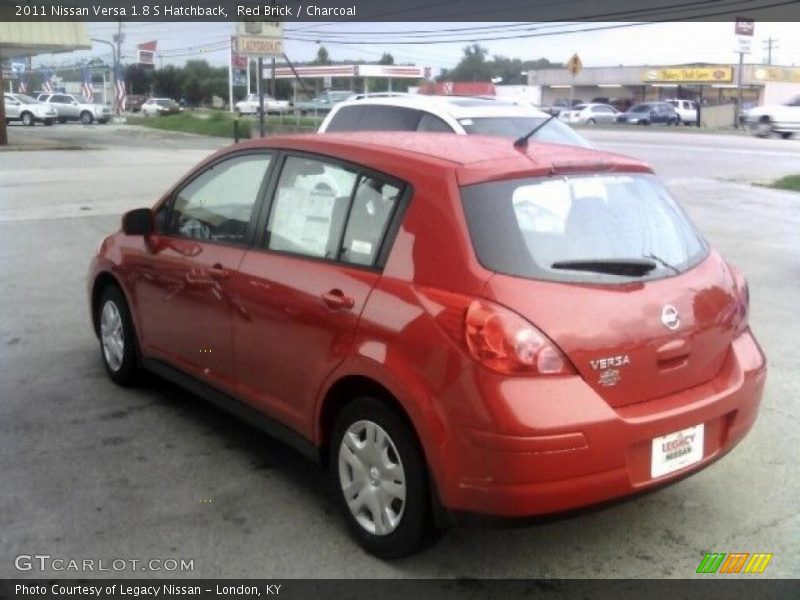Red Brick / Charcoal 2011 Nissan Versa 1.8 S Hatchback