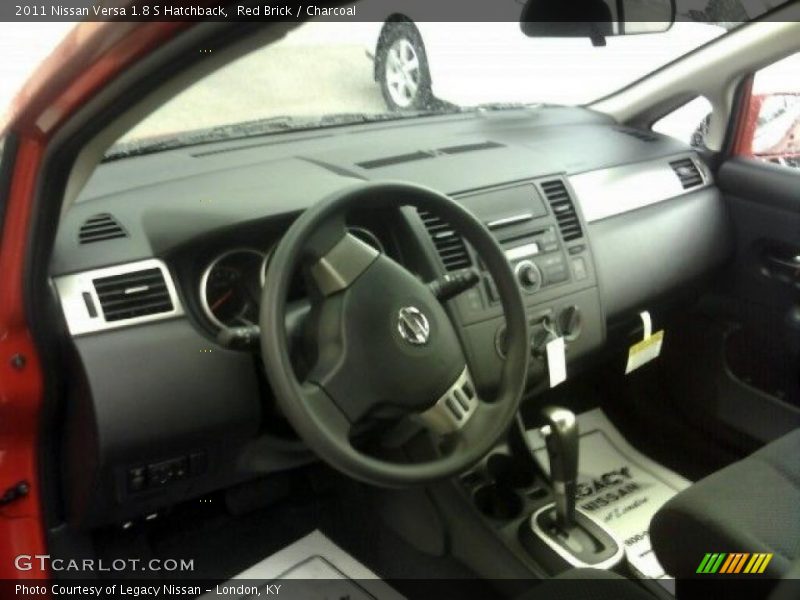 Red Brick / Charcoal 2011 Nissan Versa 1.8 S Hatchback