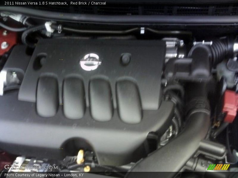 Red Brick / Charcoal 2011 Nissan Versa 1.8 S Hatchback