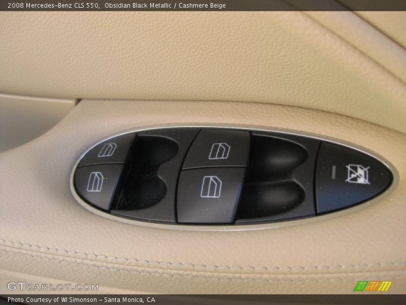 Obsidian Black Metallic / Cashmere Beige 2008 Mercedes-Benz CLS 550