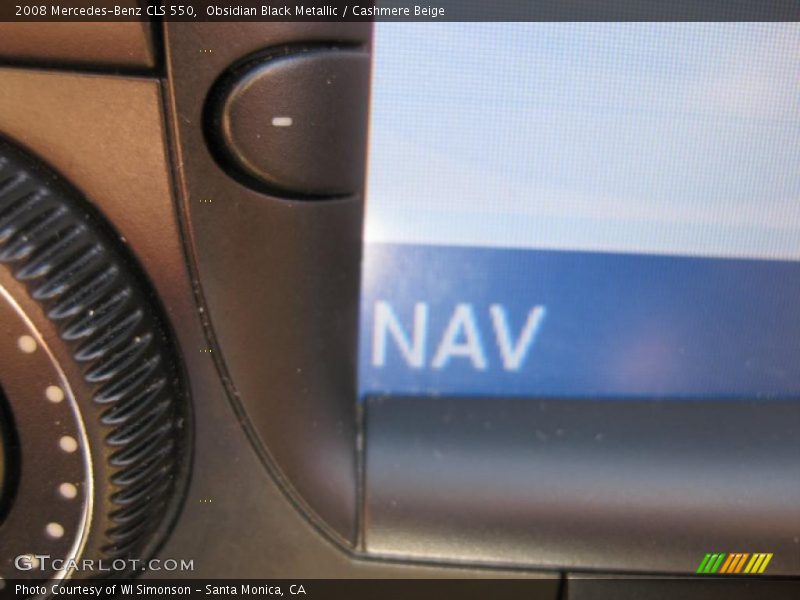 Obsidian Black Metallic / Cashmere Beige 2008 Mercedes-Benz CLS 550