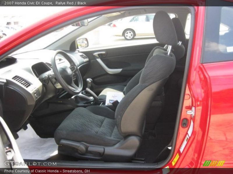 Rallye Red / Black 2007 Honda Civic EX Coupe