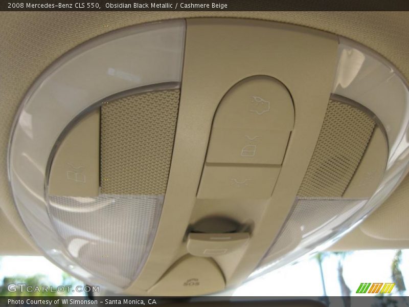 Obsidian Black Metallic / Cashmere Beige 2008 Mercedes-Benz CLS 550