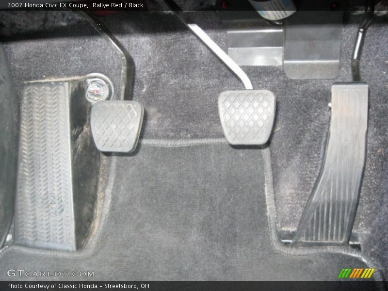 Rallye Red / Black 2007 Honda Civic EX Coupe